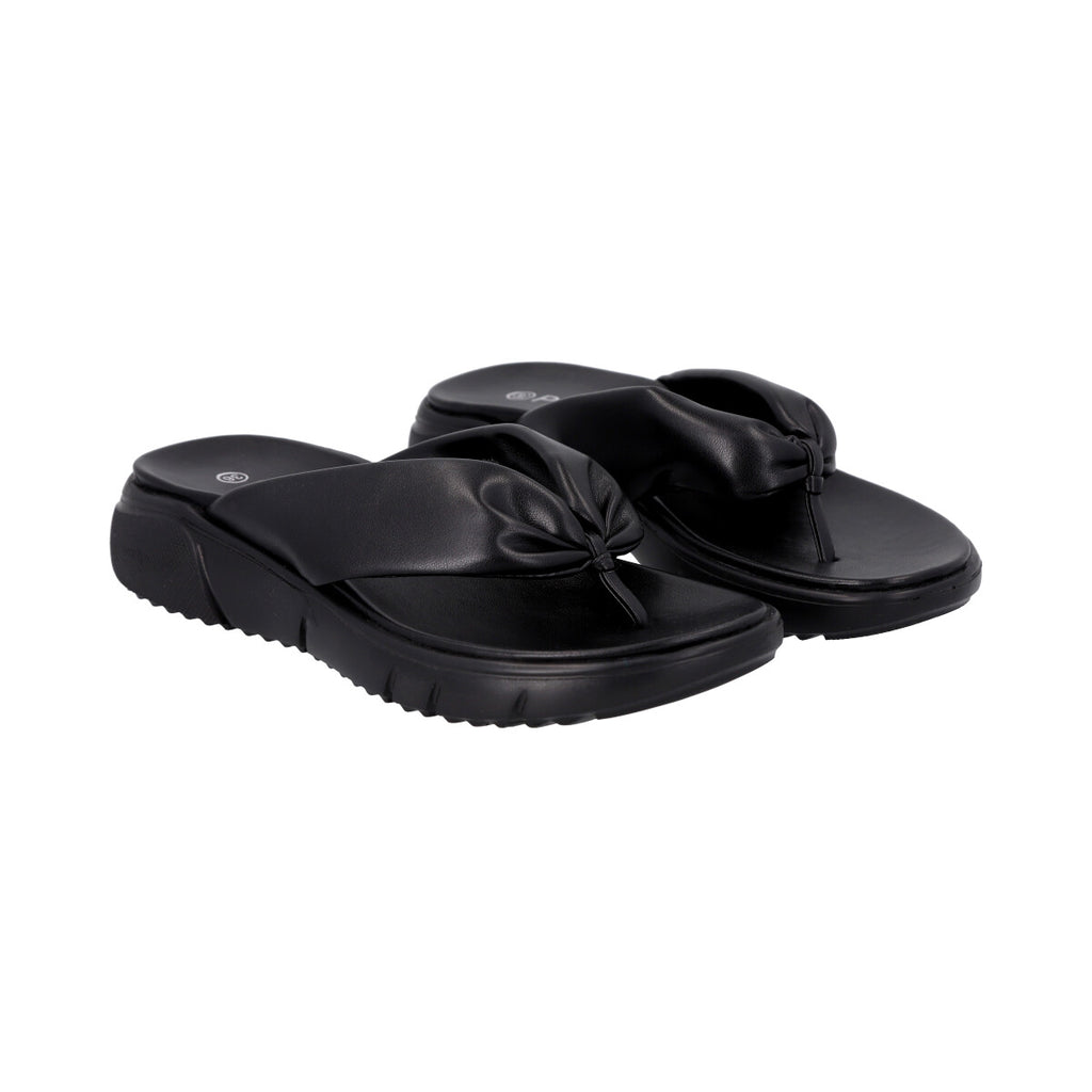 Sandalia Mujer Negro Lol Police