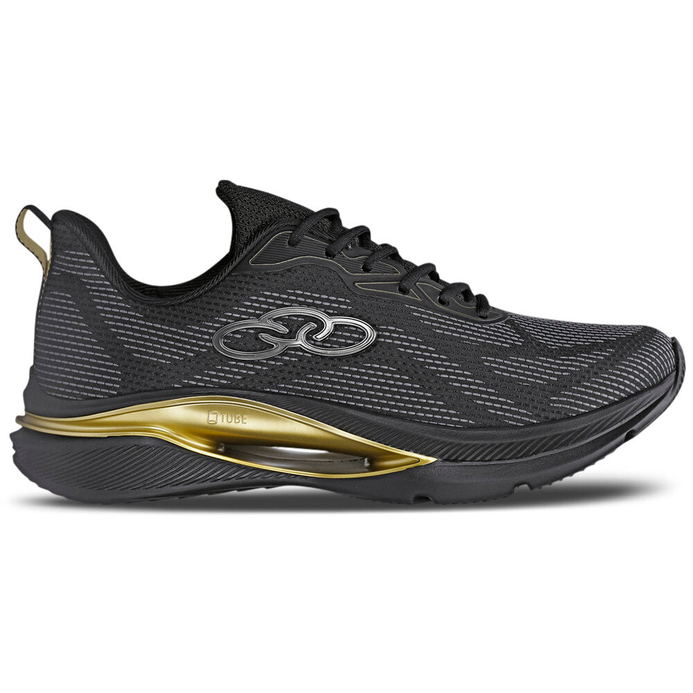 Zapatilla Hombre Lusion Negro/Dorado Olympikus