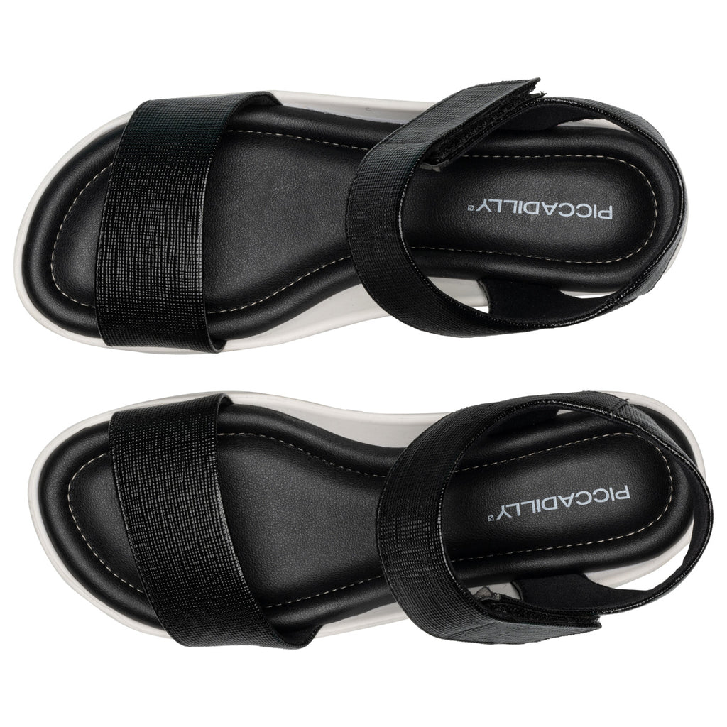 Sandalia Mujer Negro Fran 8 Piccadilly