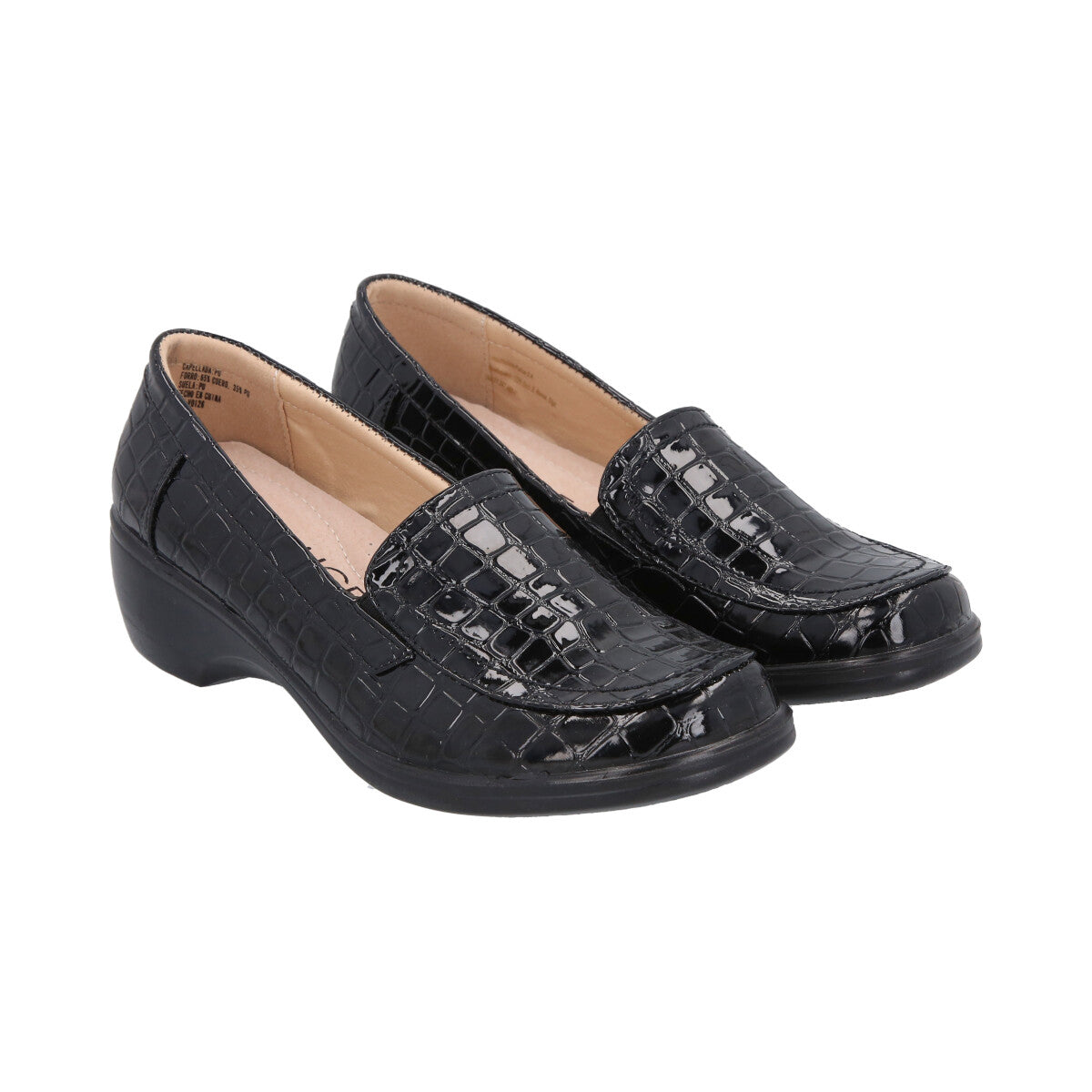 Zapato Karlar Negro Police