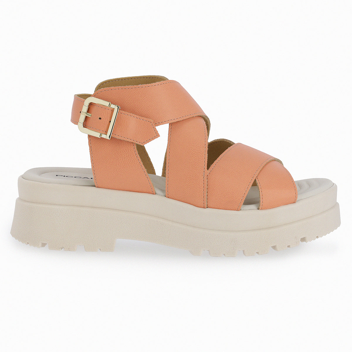 Sandalia Mujer Salmón Claudia Piccadilly