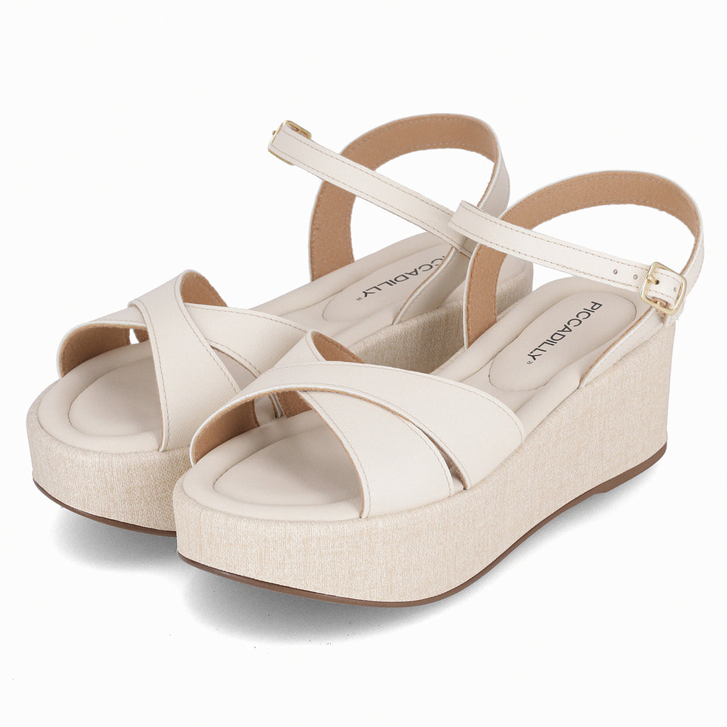 Sandalia Mujer Crema Leia Piccadilly