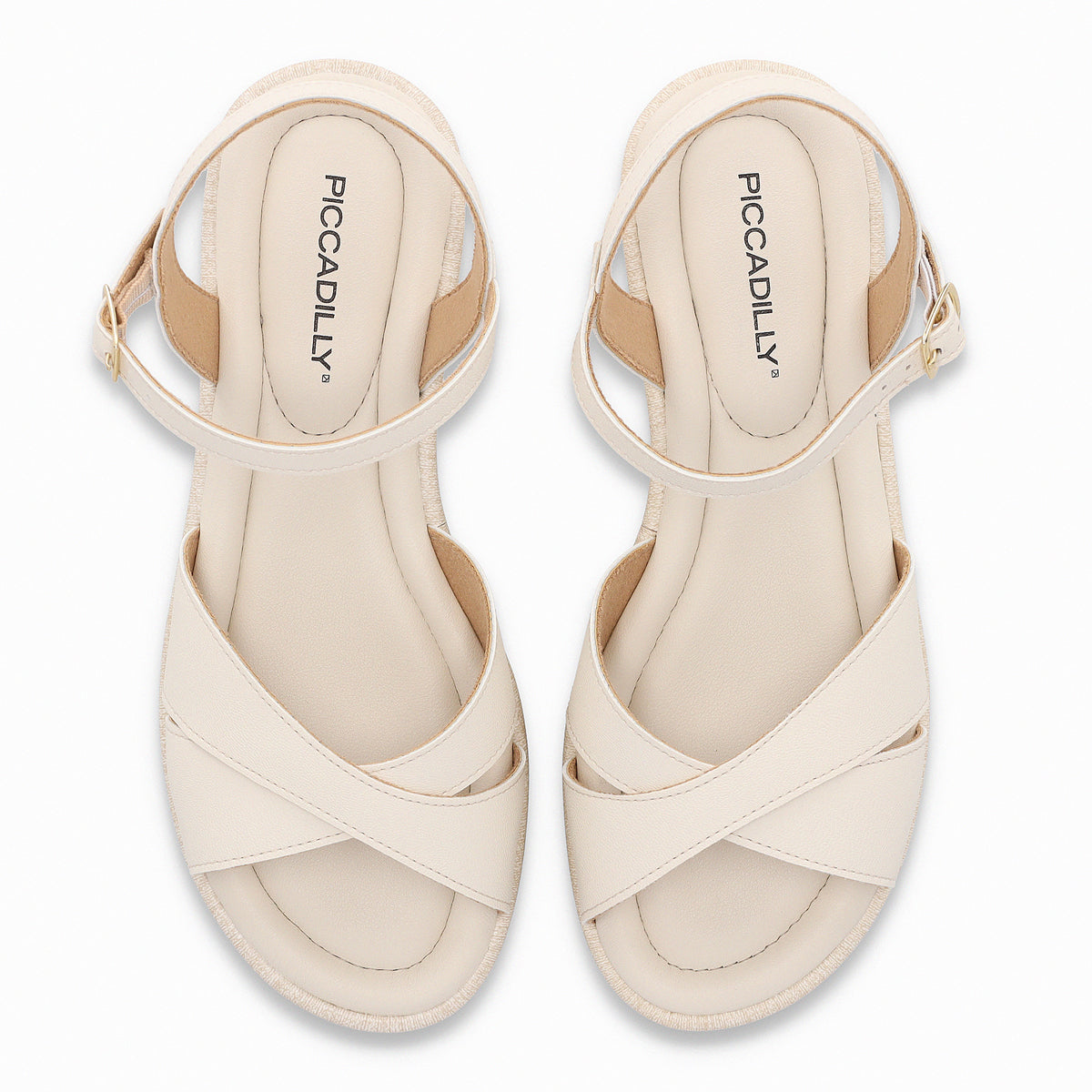 Sandalia Mujer Crema Leia Piccadilly