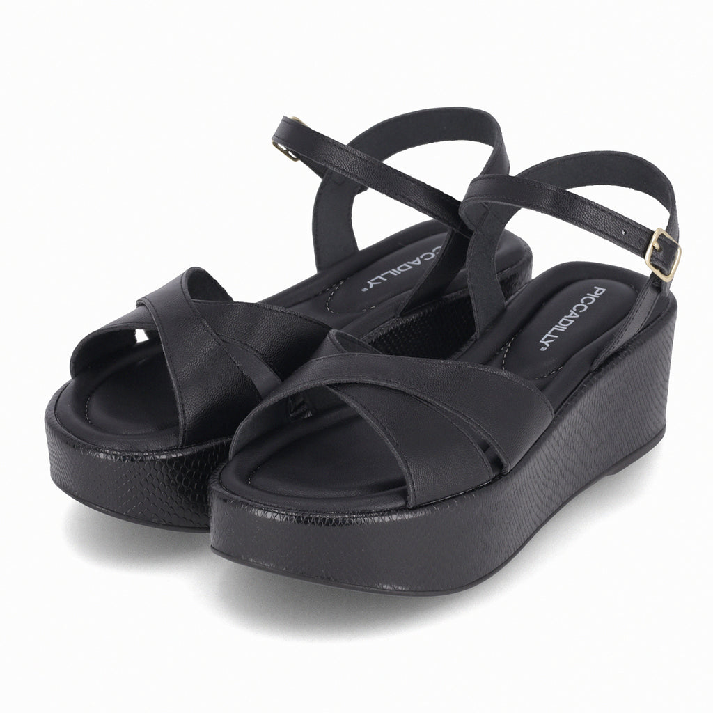 Sandalia Mujer Negro Leia Piccadilly