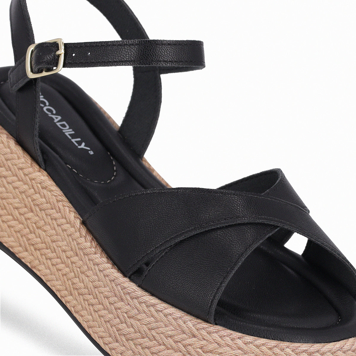 Sandalia Mujer Negro Leia 49 Piccadilly