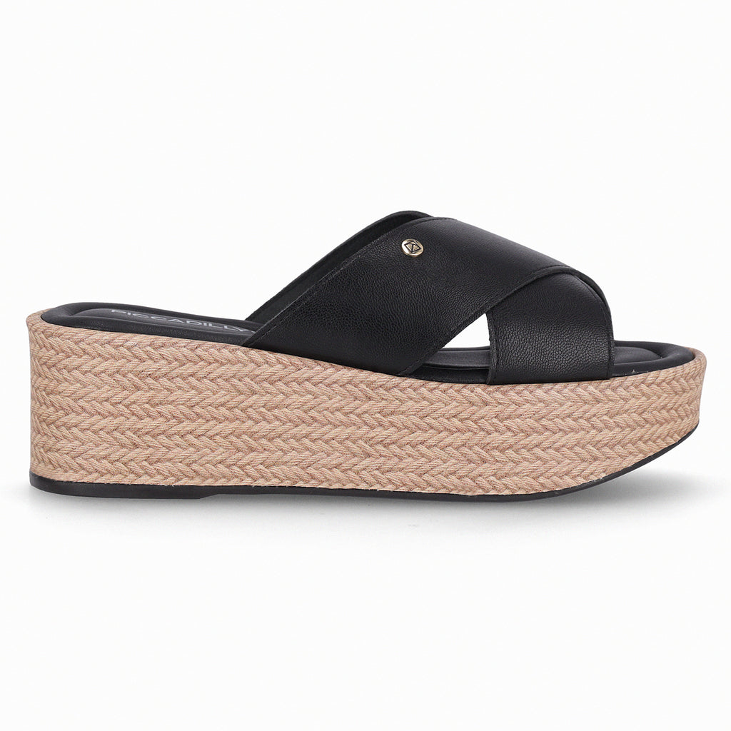 Sandalia Mujer Negro/Café Leia Piccadilly
