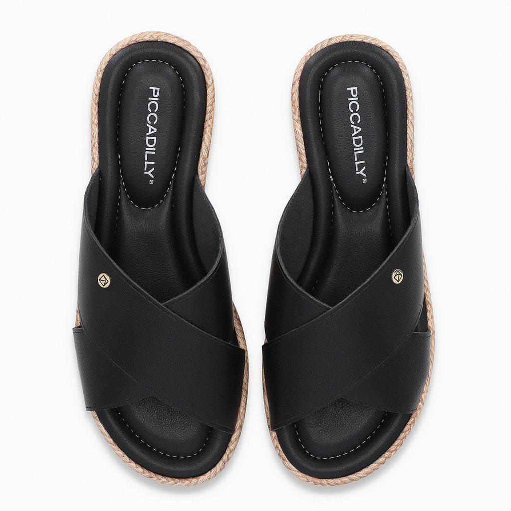 Sandalia Mujer Negro/Café Leia Piccadilly