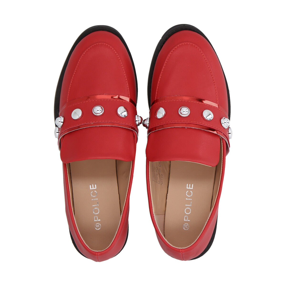 Zapato Mujer Rojo Lola 77 Police