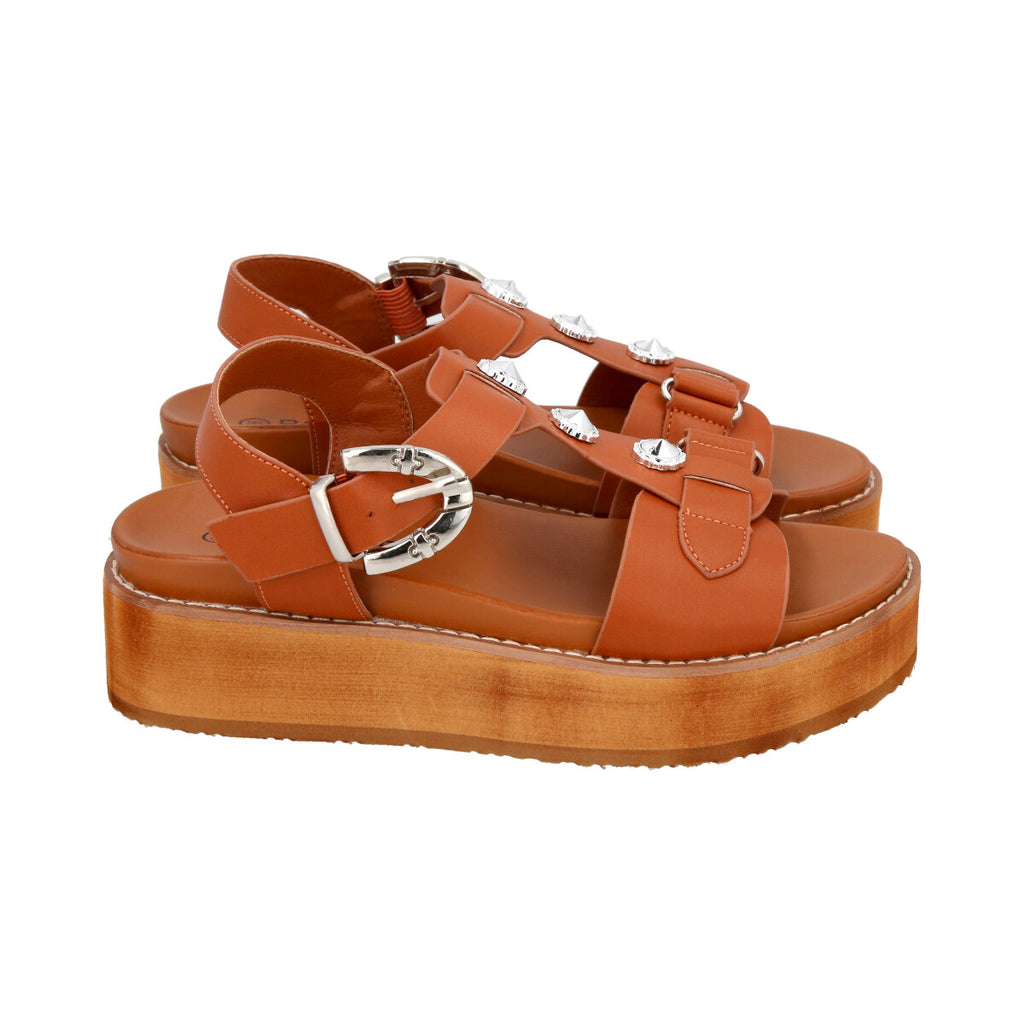 Sandalia Mujer Café Fresh Police