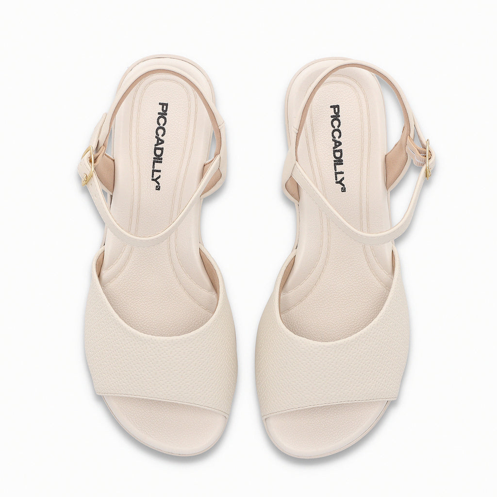 Sandalia Mujer Crema Camila Piccadilly