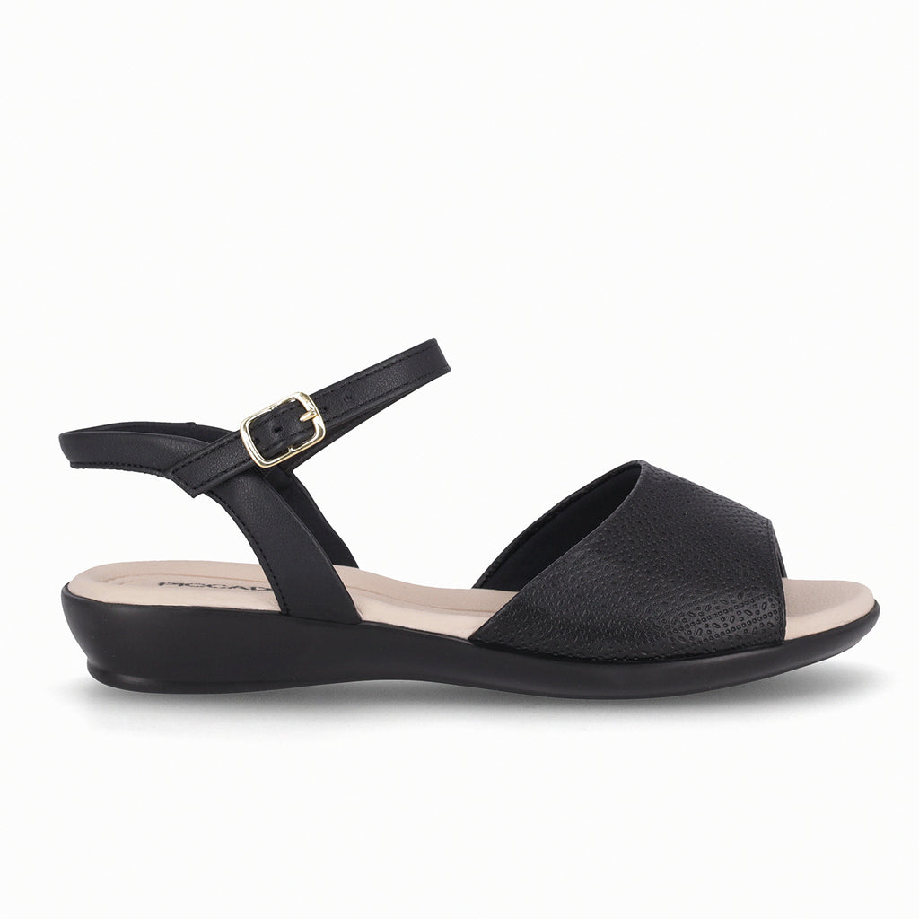 Sandalia Mujer Negro/Beige Camila Piccadilly