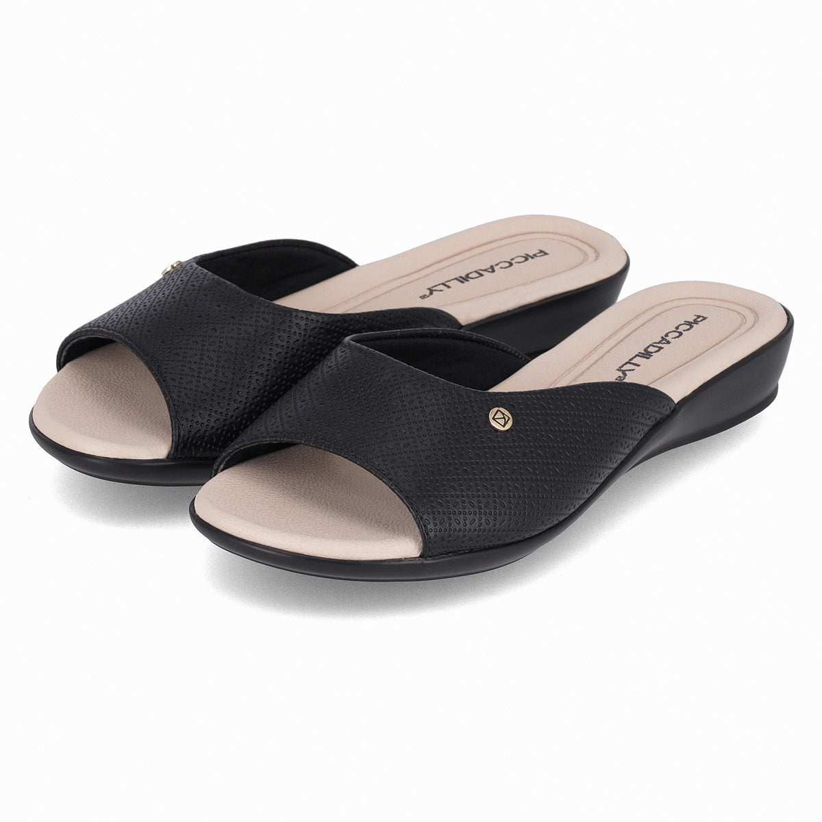Sandalia Mujer Negro/Beige Camila 905 Piccadilly