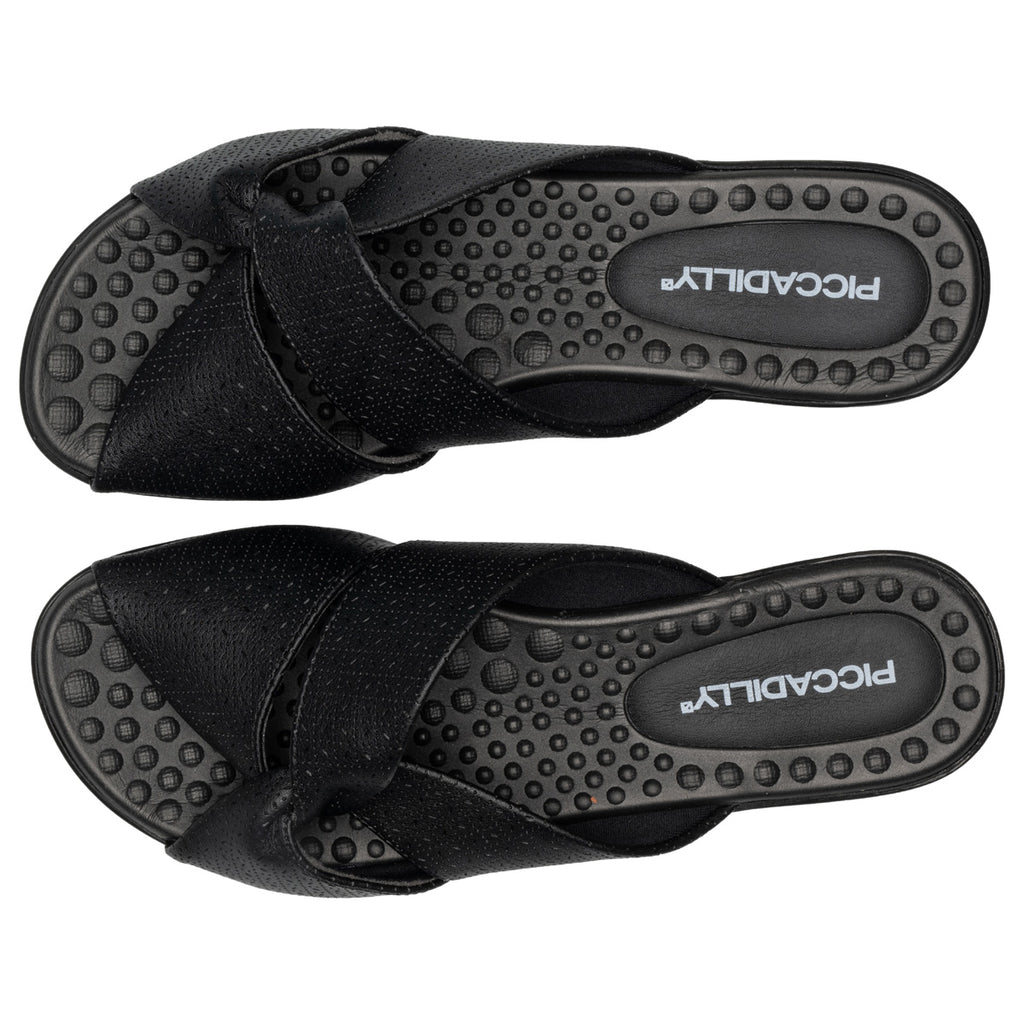 Sandalia Mujer Negro Camila Piccadilly