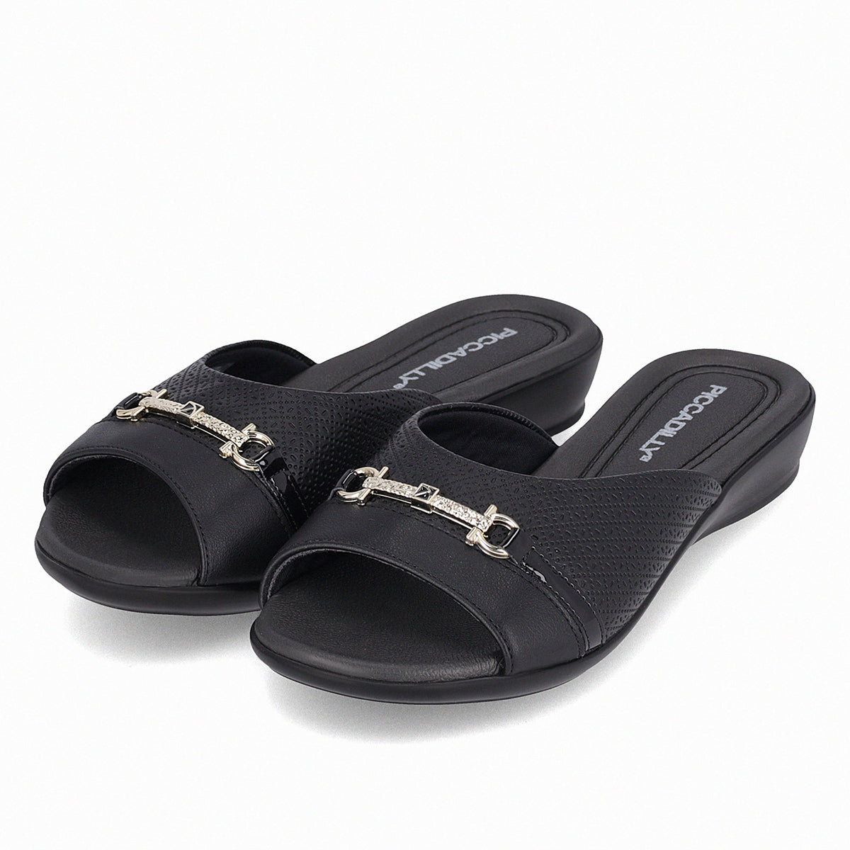 Sandalia Mujer Negro/Dorado Camila 905 Piccadilly