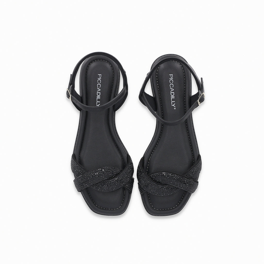 Sandalia Mujer Negro/Strass Gabi 93 Piccadilly