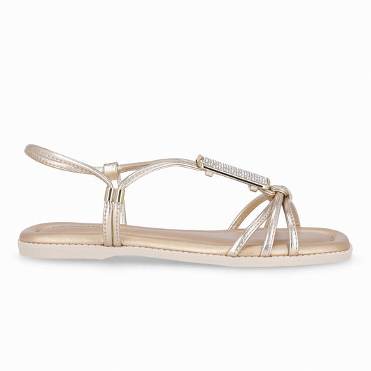 Sandalia Mujer Dorado/Strass Gabi Piccadilly