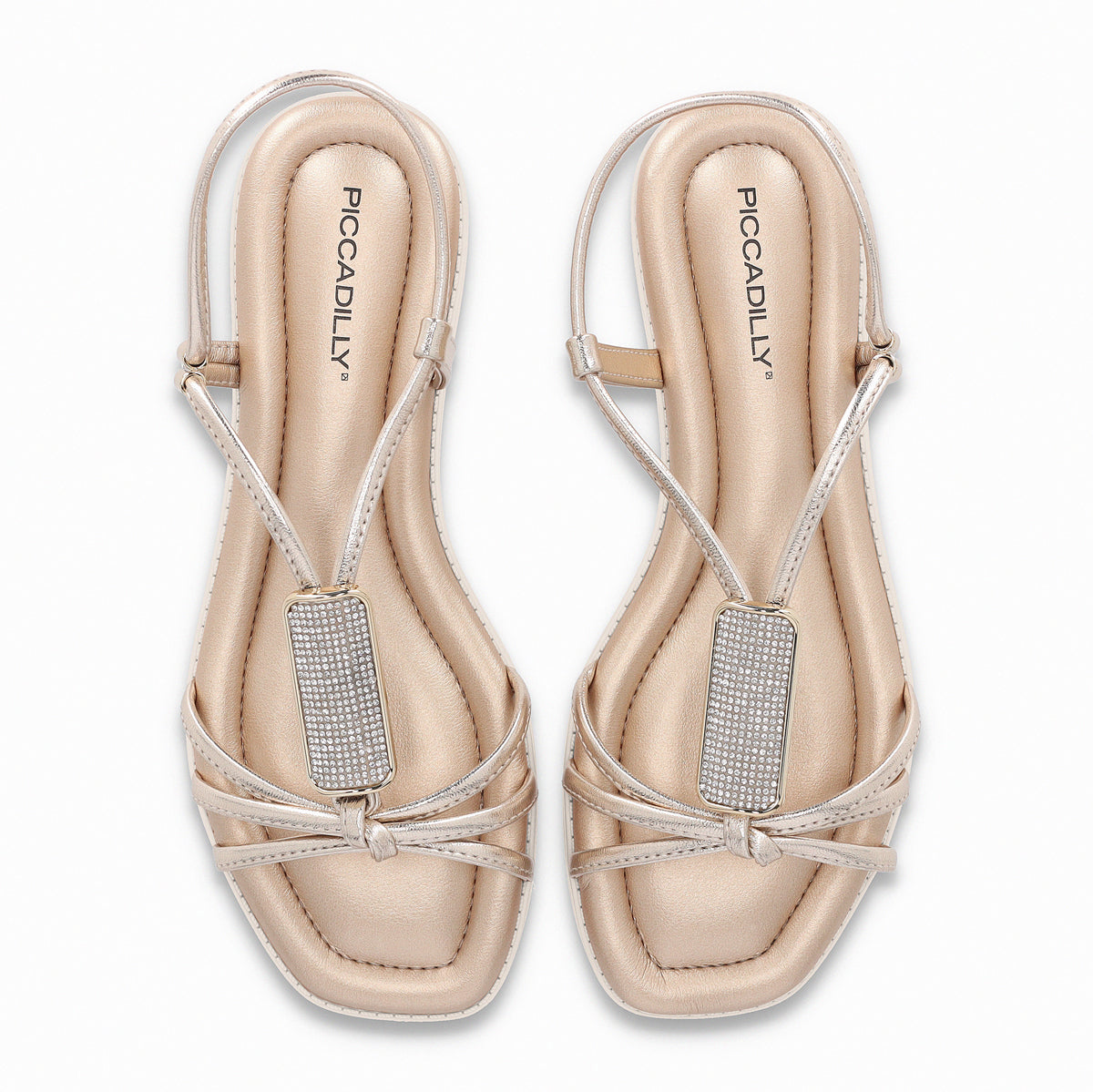 Sandalia Mujer Dorado/Strass Gabi Piccadilly