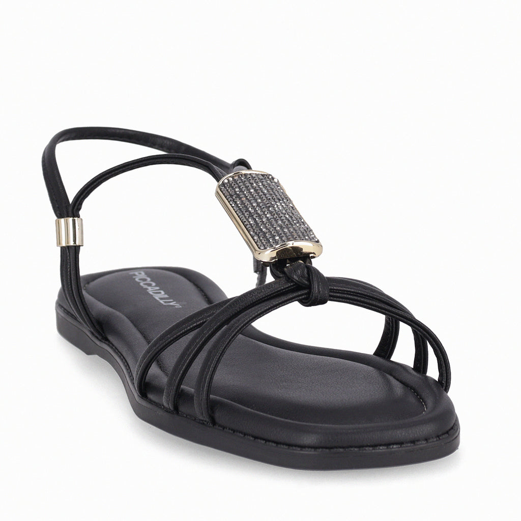 Sandalia Mujer Negro/Strass Gabi 069 Piccadilly