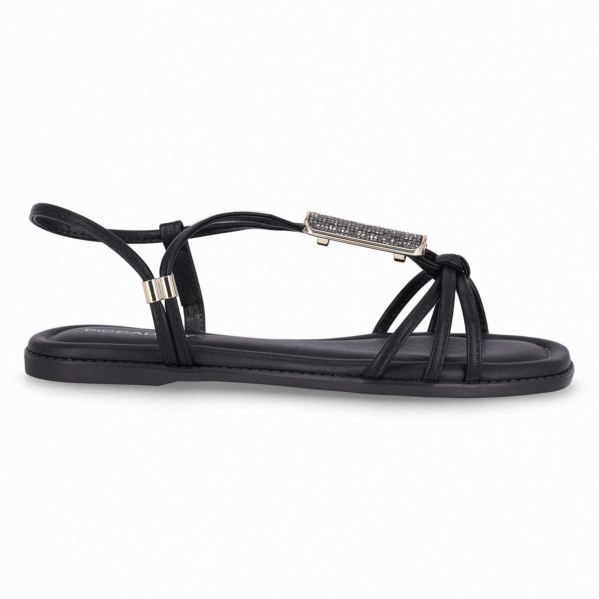 Sandalia Mujer Negro/Strass Gabi 069 Piccadilly