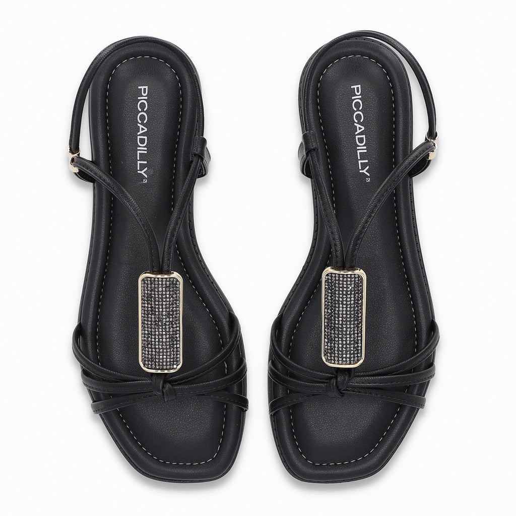 Sandalia Mujer Negro/Strass Gabi 069 Piccadilly
