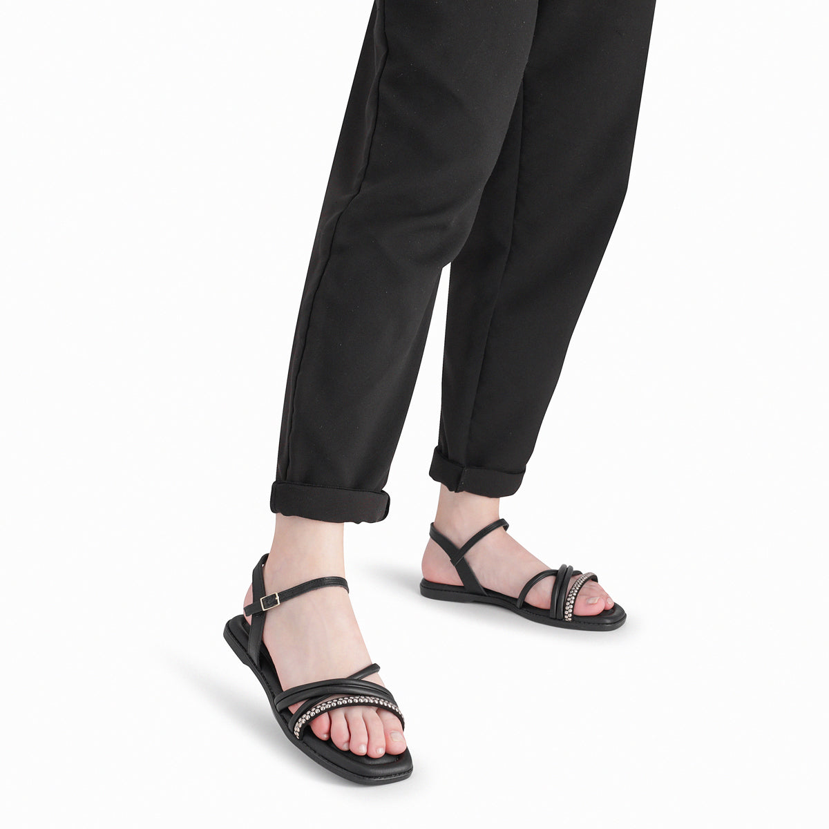 Sandalia Mujer Negro Gabi 72 Piccadilly