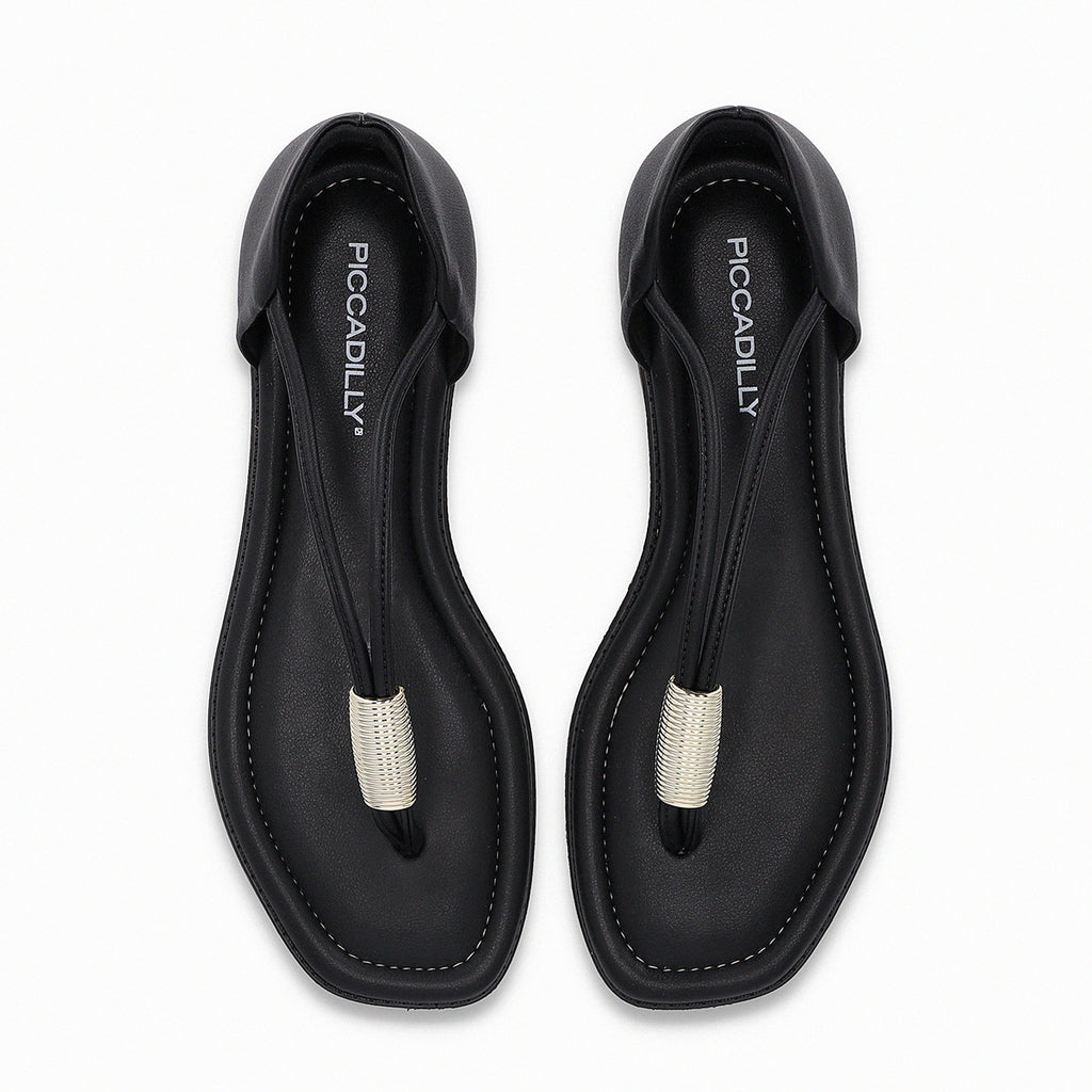 Sandalia Mujer Negro/Plata Gabi 116 Piccadilly