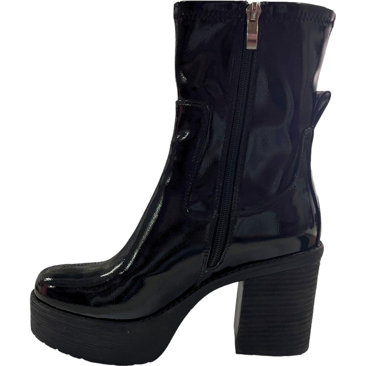 Botin Mujer Negro Plataforma Olvera Detogni