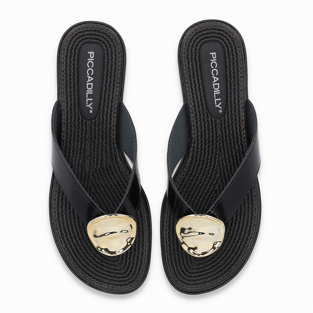 Sandalia Mujer Negro Adla 140 Piccadilly