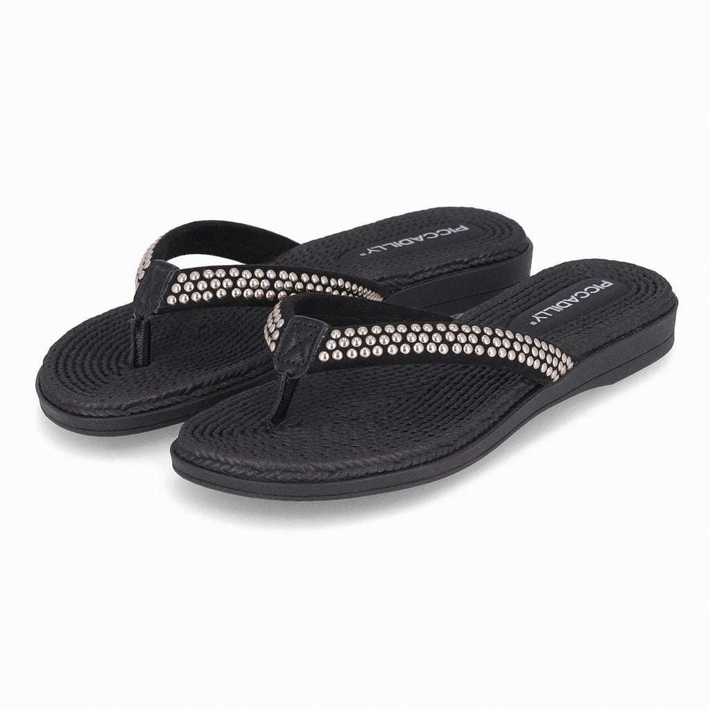 Sandalia Mujer Negro Adla 144  Piccadilly