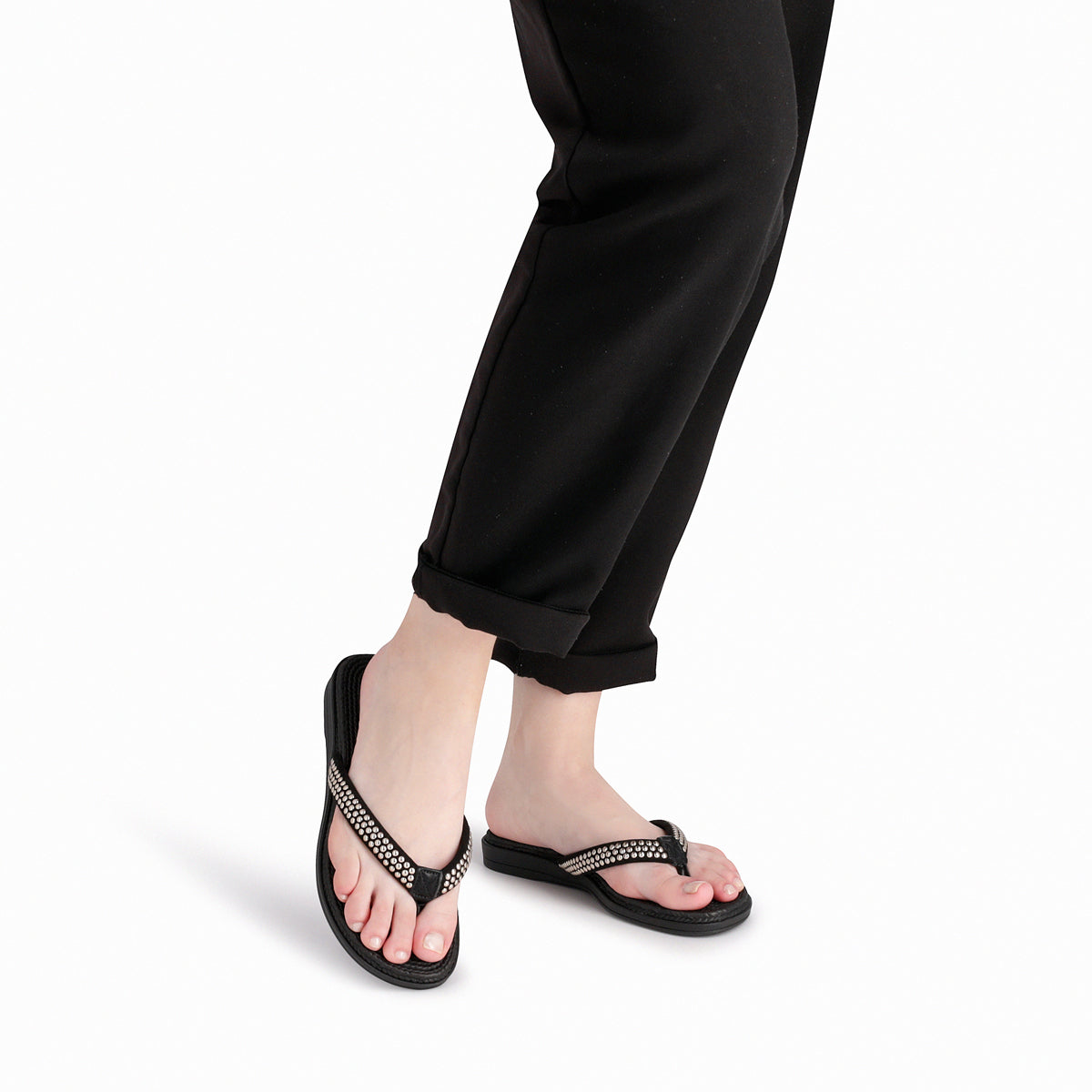 Sandalia Mujer Negro Adla 144  Piccadilly