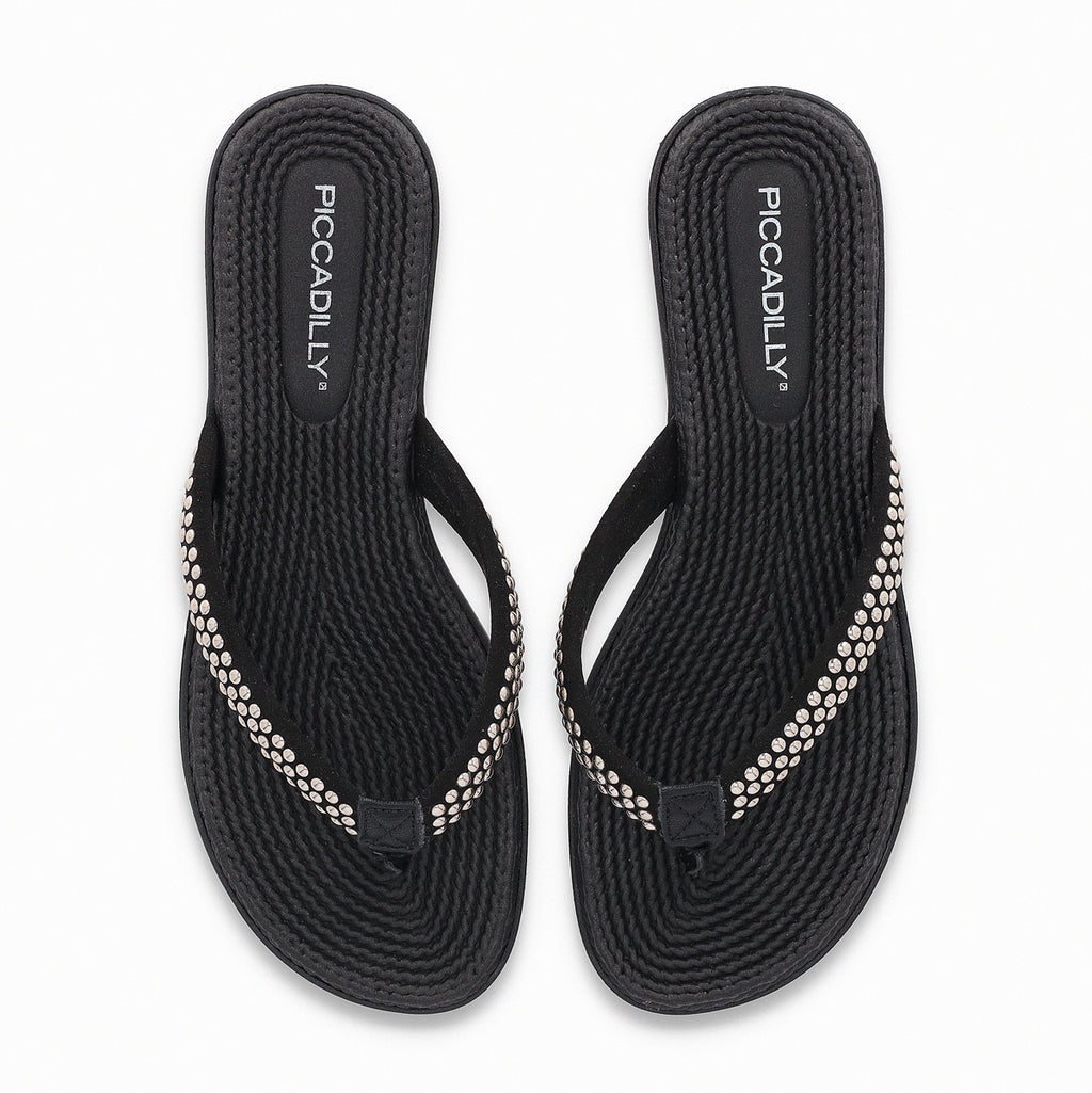 Sandalia Mujer Negro Adla 144  Piccadilly