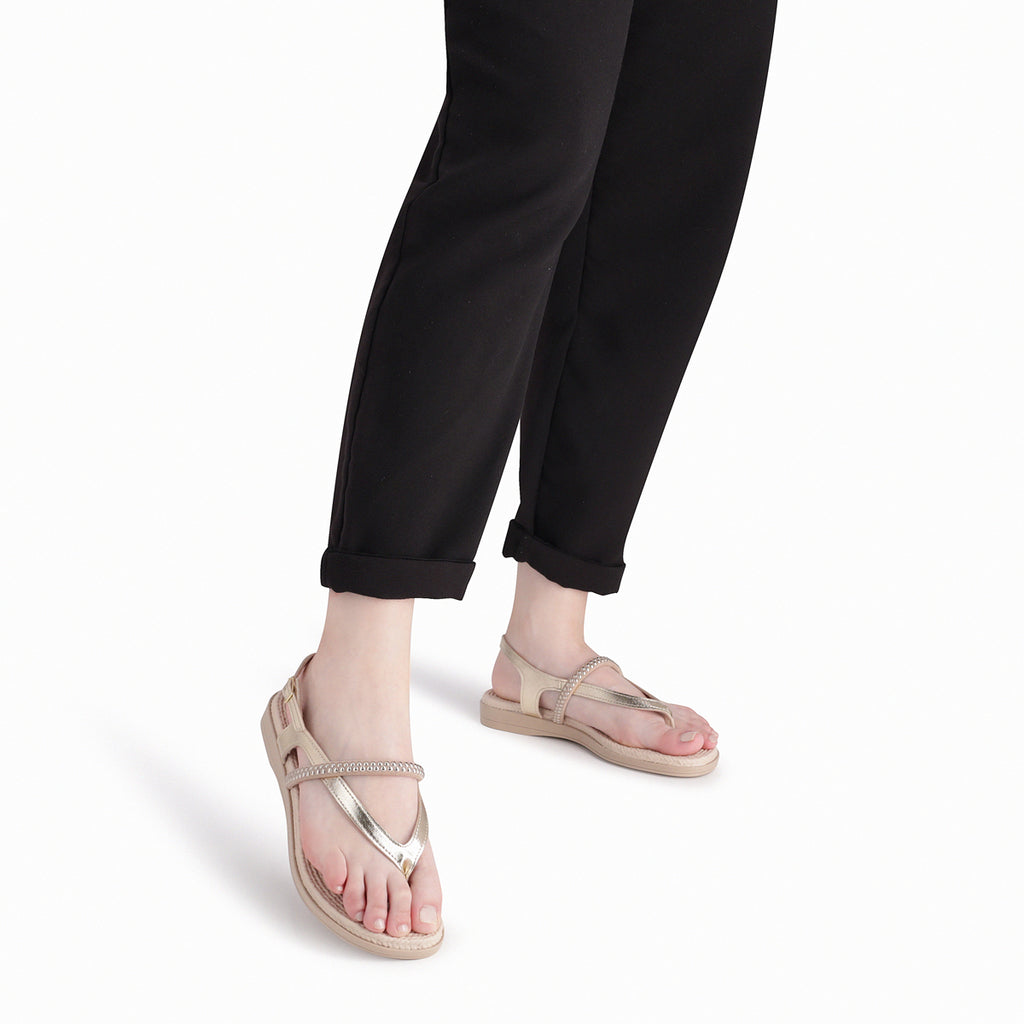 Sandalia Mujer Dorado Adla 158  Piccadilly