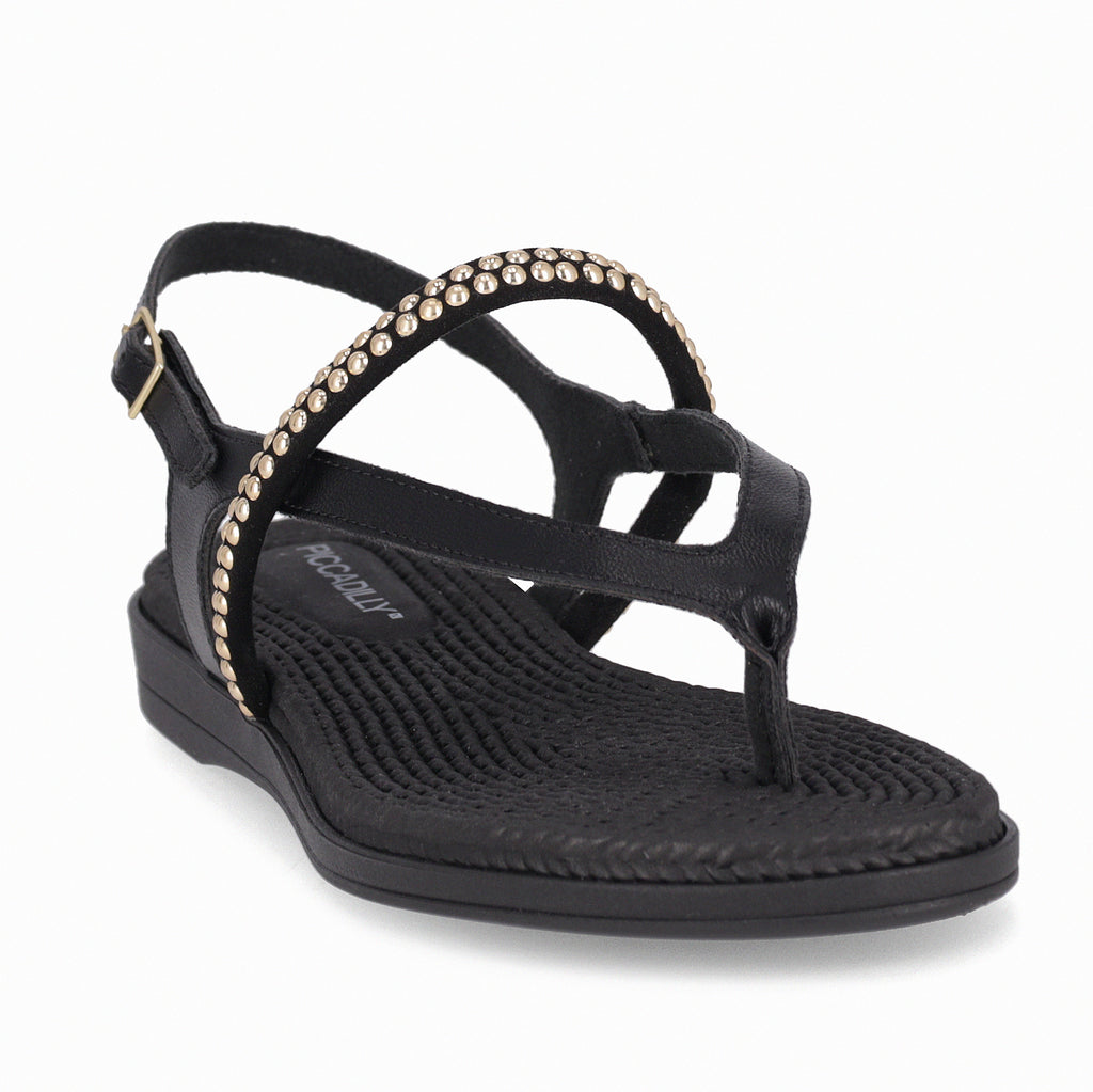 Sandalia Mujer Negro Adla 158 Piccadilly