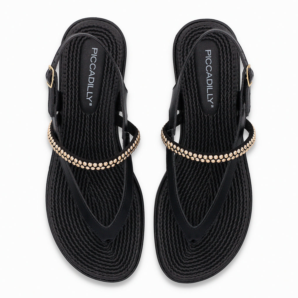 Sandalia Mujer Negro Adla 158 Piccadilly