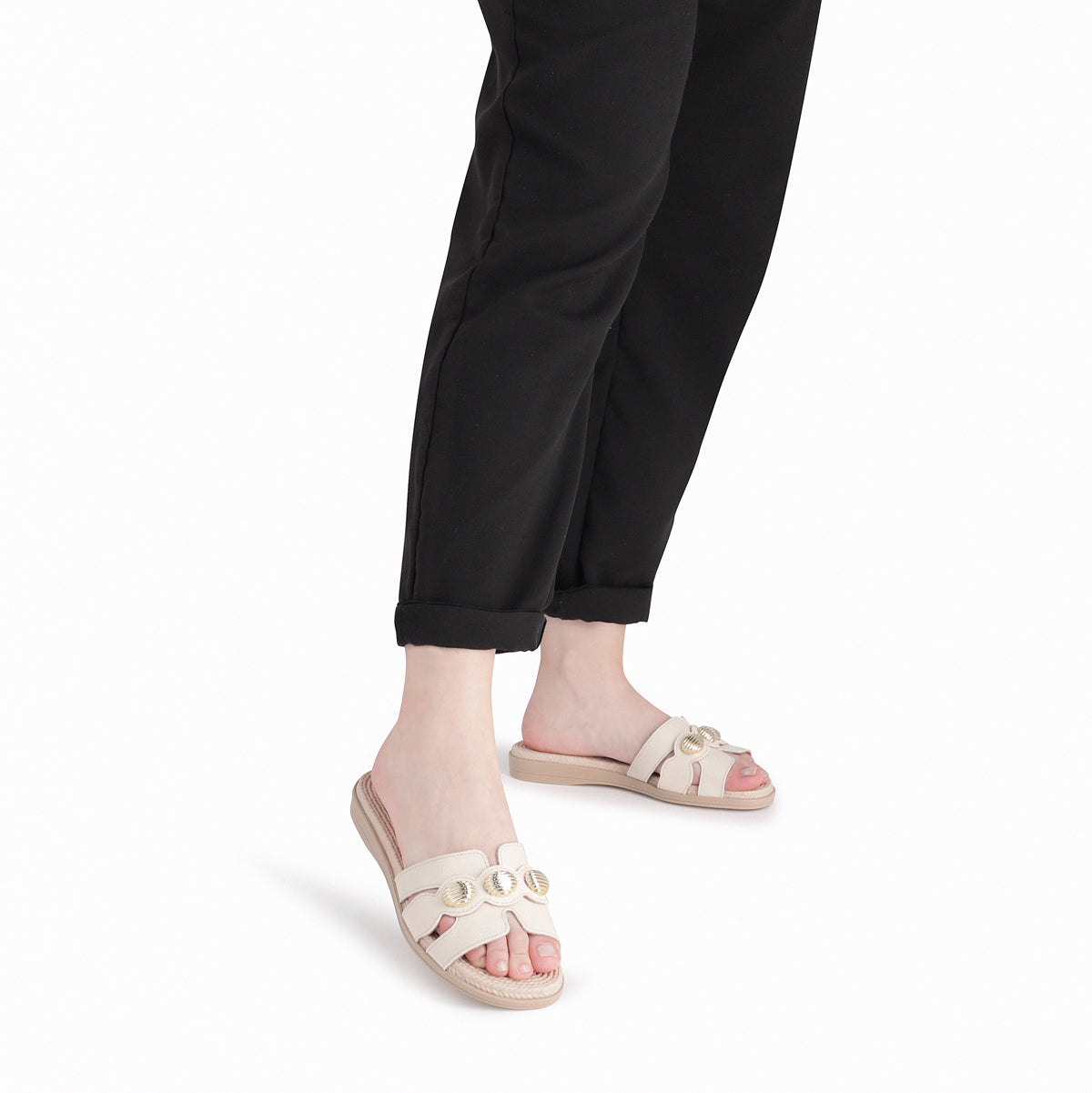 Sandalia Mujer Crema/Dorado Adla 176 Piccadilly