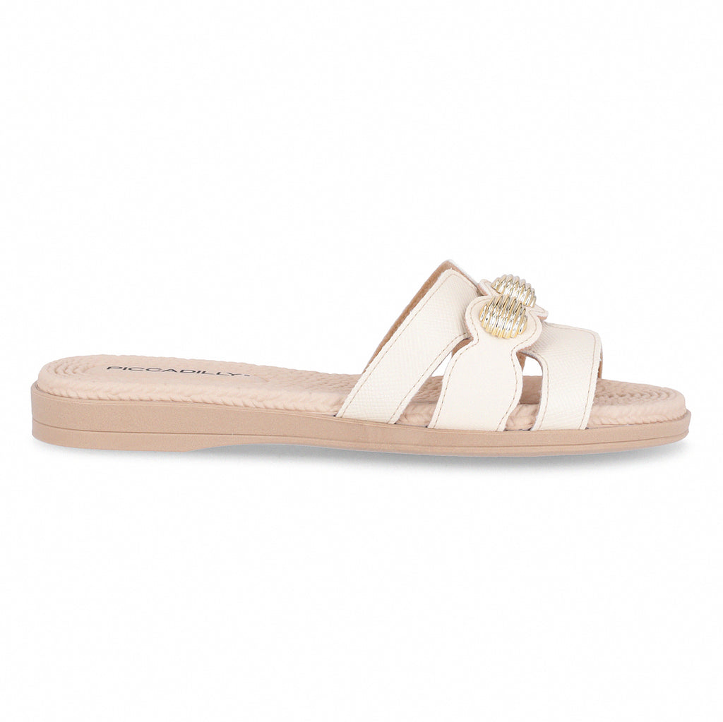 Sandalia Mujer Crema/Dorado Adla 176 Piccadilly