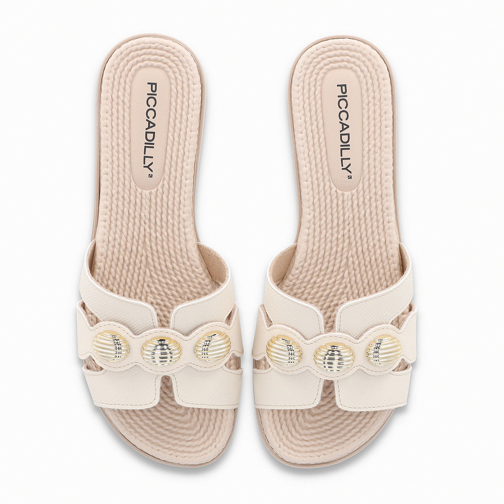 Sandalia Mujer Crema/Dorado Adla 176 Piccadilly