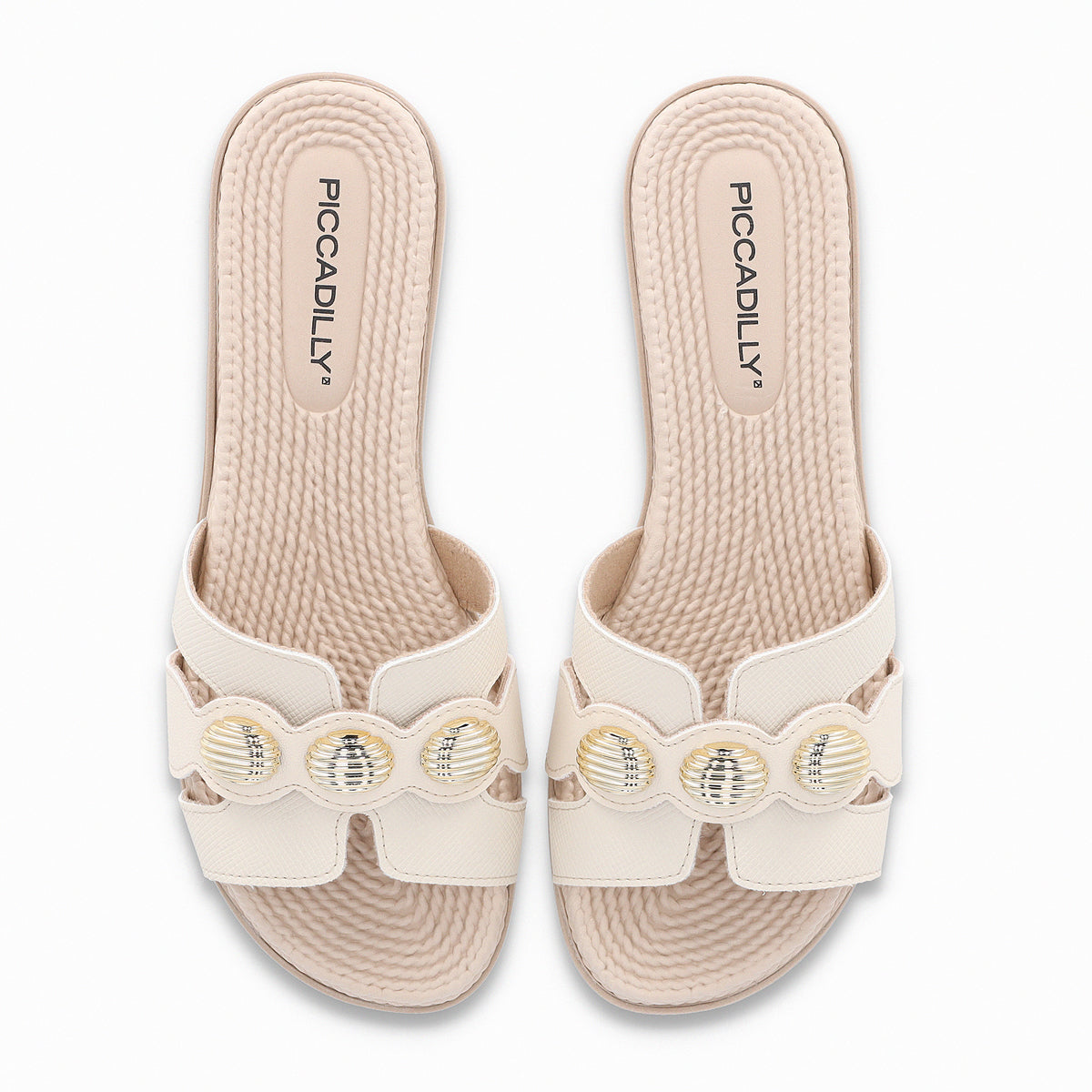 Sandalia Mujer Crema/Dorado Adla 176 Piccadilly