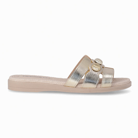 Sandalia Mujer Dorado Adla 176 Piccadilly