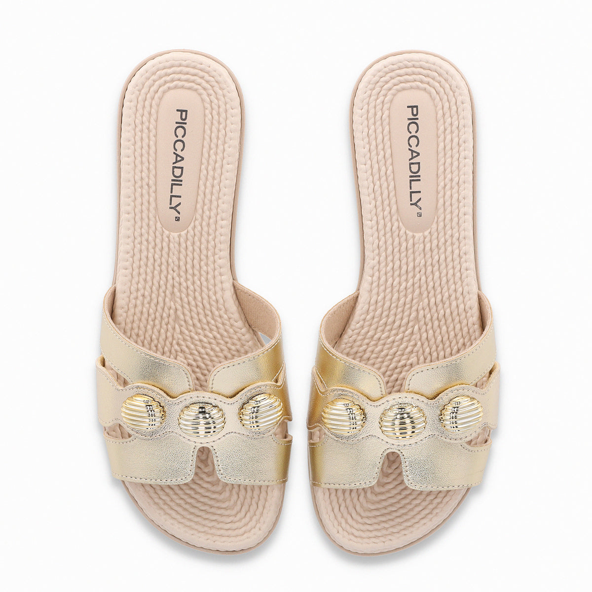 Sandalia Mujer Dorado Adla 176 Piccadilly