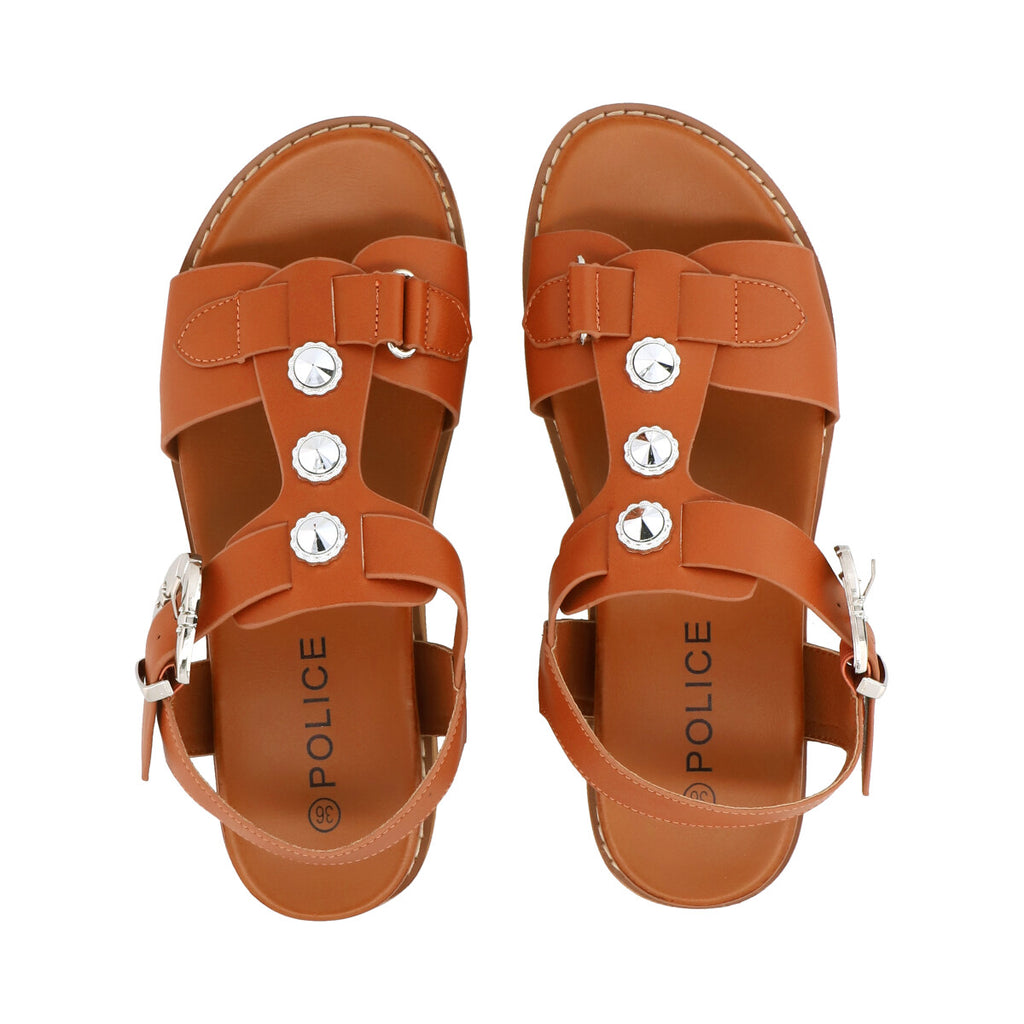 Sandalia Mujer Café Fresh Police