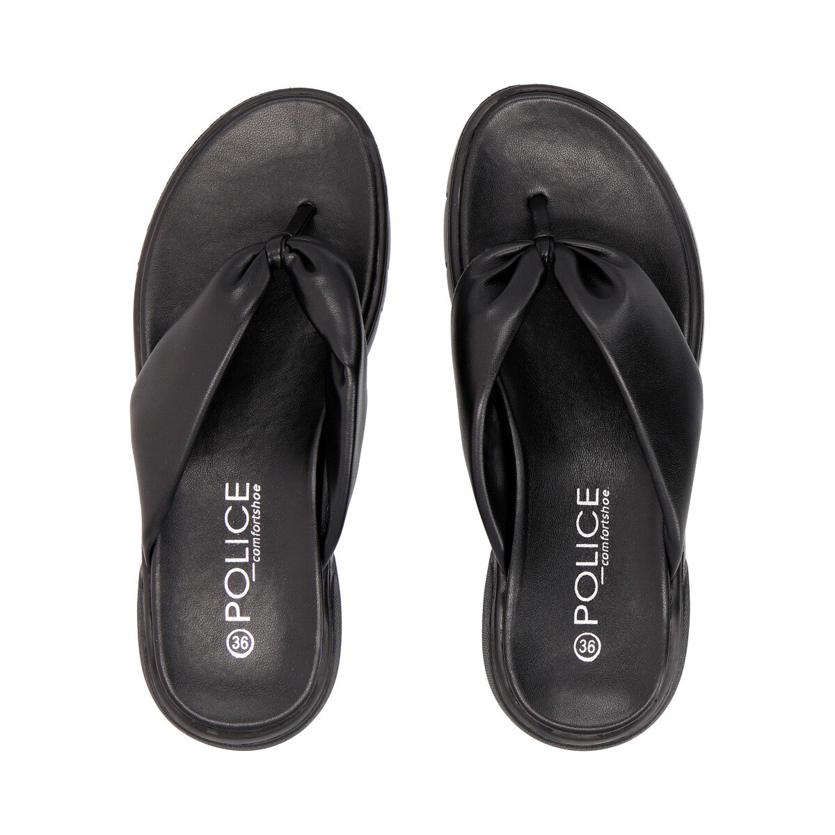 Sandalia Mujer Negro Lol Police