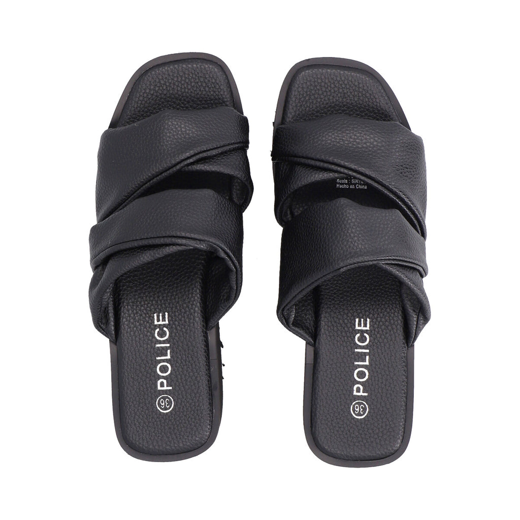 Sandalia Mujer Negro Lola Police