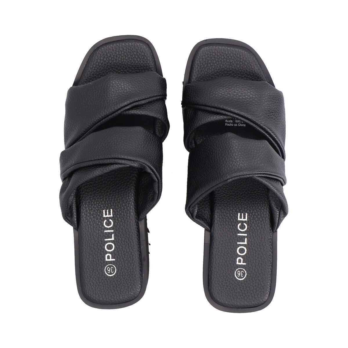 Sandalia Mujer Negro Lola Police