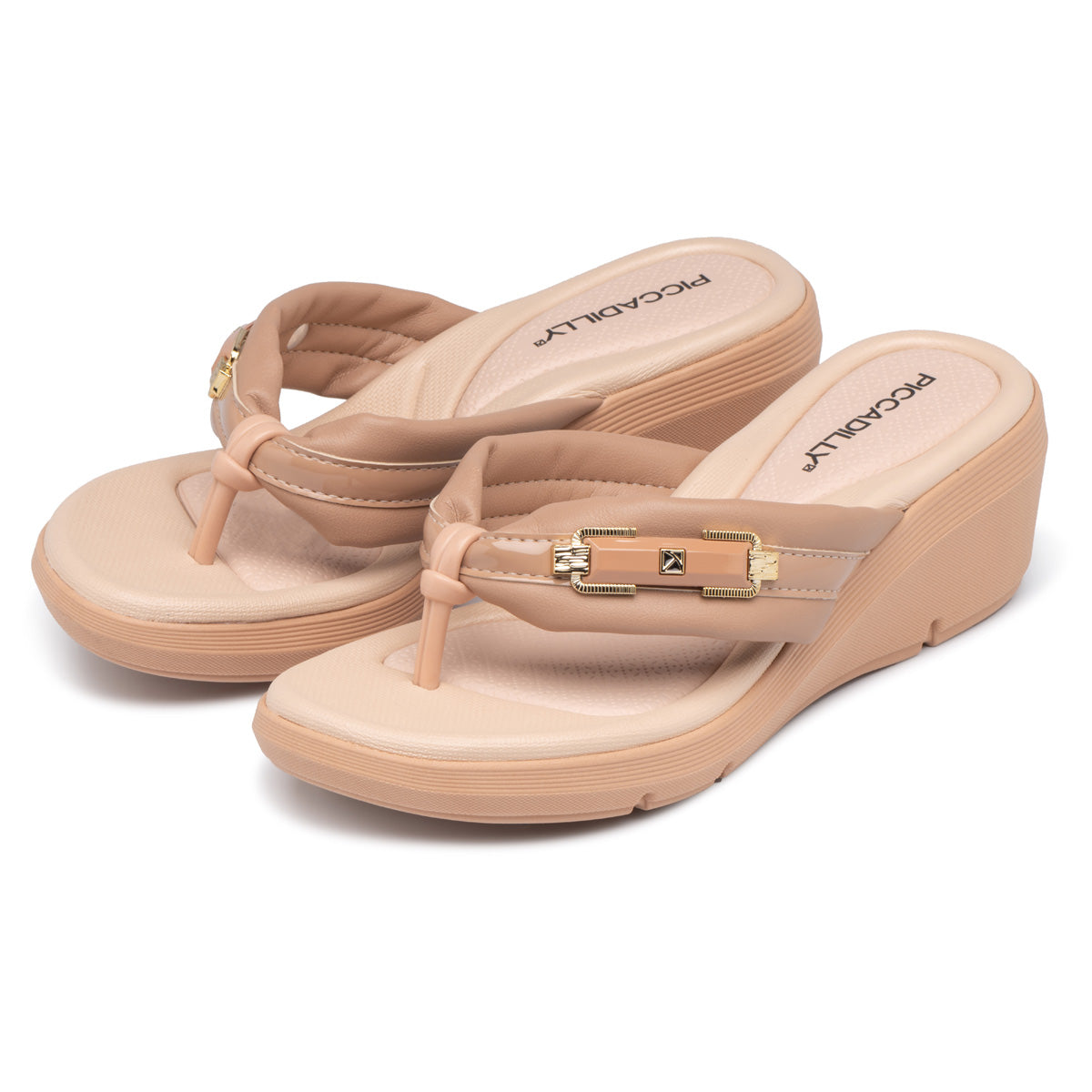 Sandalia Mujer Anabela Cecilia Almendra 460 Piccadilly