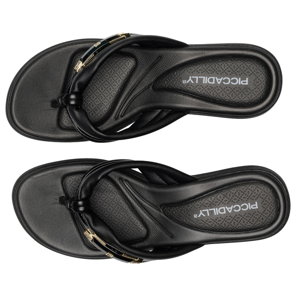 Sandalia Mujer Anabela Cecilia Negro 460 Piccadilly