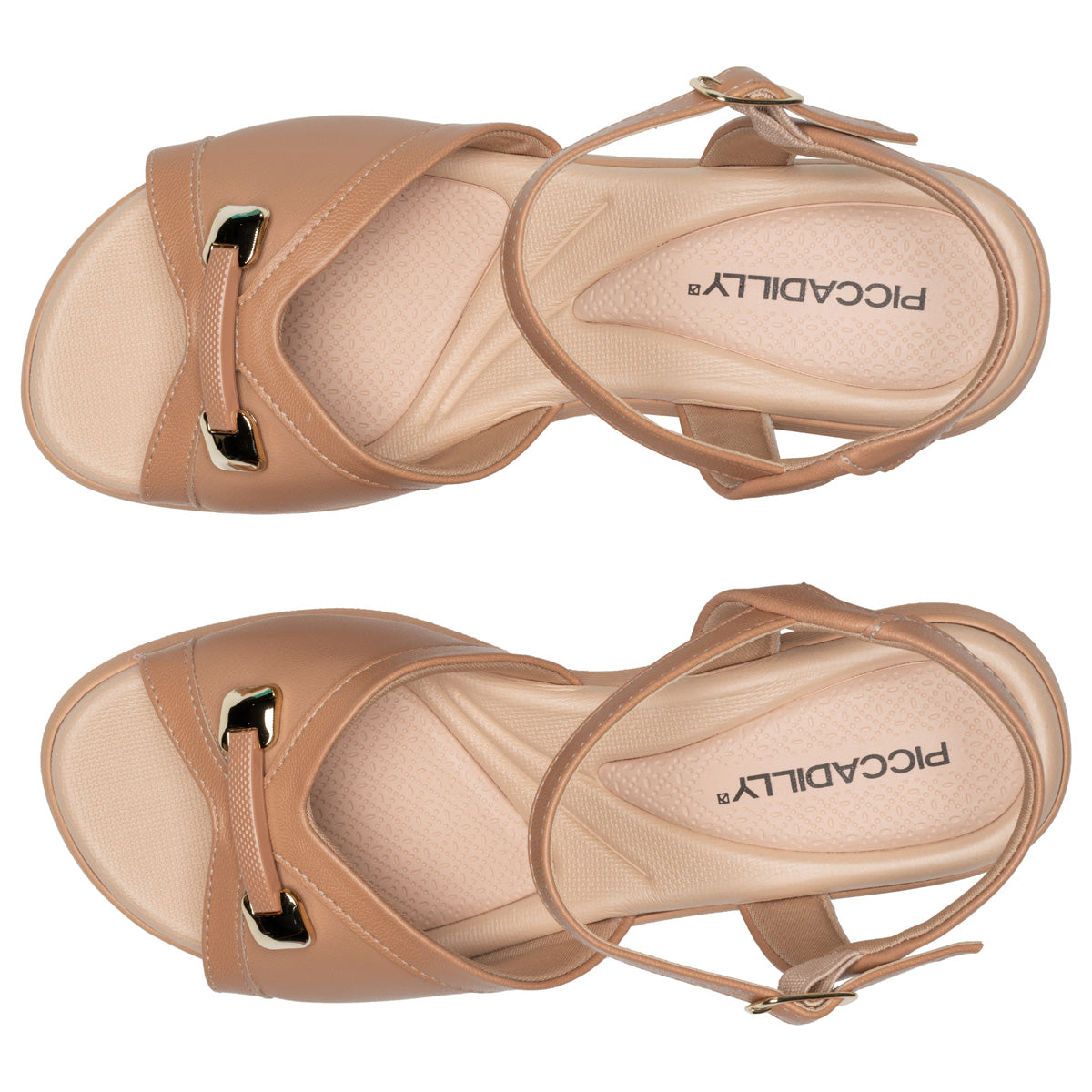 Sandalia Mujer Anabela Cecilia Almendra 499 Piccadilly