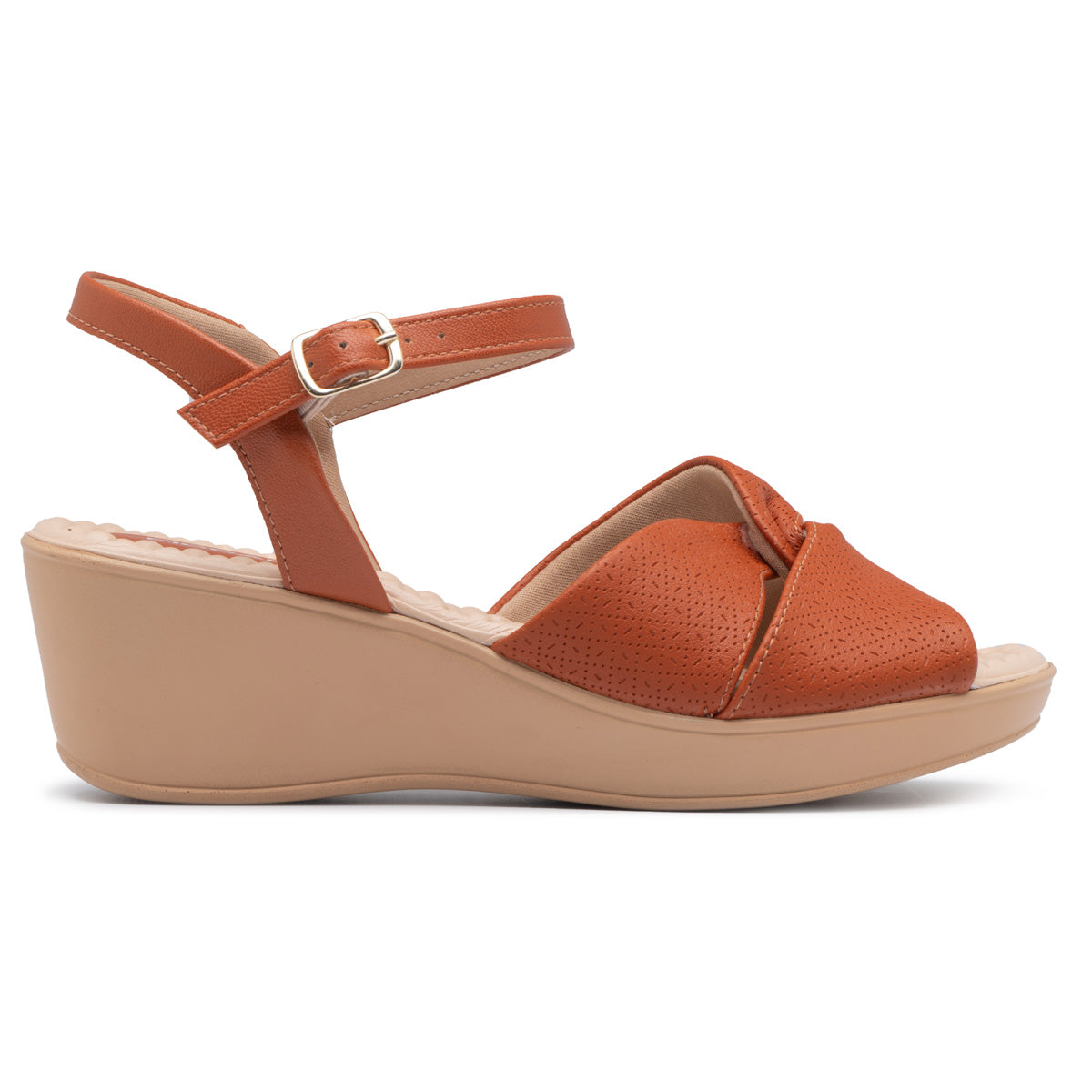 Sandalia Mujer Anabela Cecilia Caramelo 583 Piccadilly