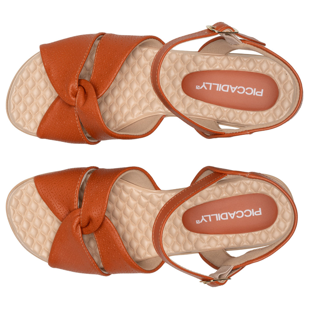 Sandalia Mujer Anabela Cecilia Caramelo 583 Piccadilly
