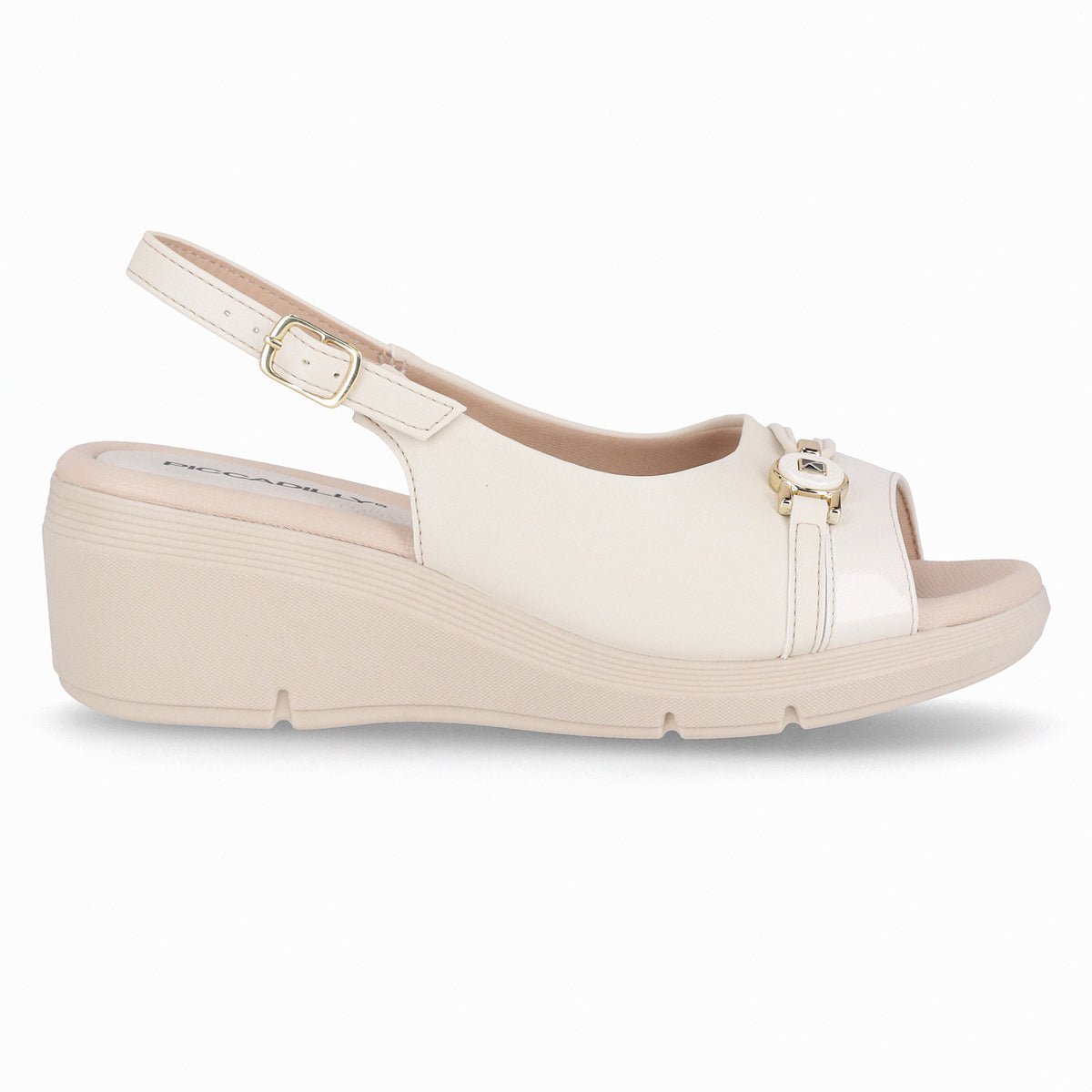 Sandalia Mujer Crema Cecilia 339 Piccadilly